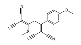 4-(4-Methoxyphenyl)-2-methylthio-penta-1,4-dien-1,1,5,5-tetracarbonitril Structure