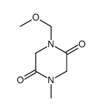 2,5-Piperazinedione,1-(methoxymethyl)-4-methyl-(9CI) structure