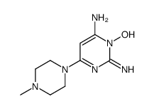 3-hydroxy-2-imino-6-(4-methylpiperazin-1-yl)pyrimidin-4-amine Structure