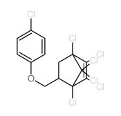 1,2,3,4,7,7-hexachloro-6-[(4-chlorophenoxy)methyl]bicyclo[2.2.1]hept-2-ene Structure