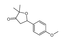 5-(4-Methoxyphenyl)-2,2-dimethyldihydro-3(2H)-furanone结构式