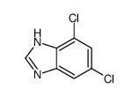 1H-Benzimidazole,4,6-dichloro-(9CI) structure