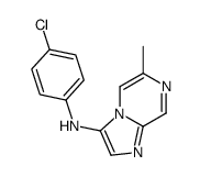 N-(4-chlorophenyl)-6-methylimidazo[1,2-a]pyrazin-3-amine Structure