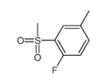 1-fluoro-4-methyl-2-methylsulfonylbenzene Structure