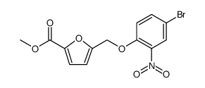 5-(4-BROMO-2-NITRO-PHENOXYMETHYL)-FURAN-2-CARBOXYLIC ACID METHYL ESTER Structure