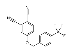 4-[[4-(trifluoromethyl)phenyl]methoxy]benzene-1,2-dicarbonitrile结构式