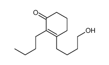 2-butyl-3-(4-hydroxybutyl)cyclohex-2-en-1-one结构式
