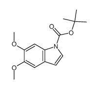 N-(tert-butoxycarbonyl)-5,6-dimethoxyindole Structure