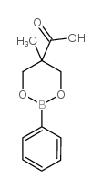 5-methyl-2-phenyl-1,3,2-dioxaborinane-5-carboxylic acid Structure