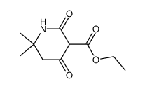 ethyl 6,6-dimethyl-2,4-dioxopiperidine-3-carboxylate结构式