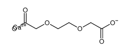 calcium 2,2'-[ethylenebis(oxy)]bisacetate Structure