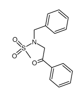 N-benzyl-N-(2-oxo-2-phenylethyl)methanesulfonamide结构式
