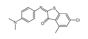 6-chloro-2-[[4-(dimethylamino)phenyl]imino]-4-methylbenzo[b]thiophene-3(2H)-one picture