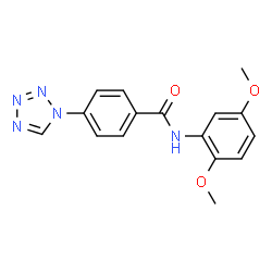 N-(2,5-Dimethoxyphenyl)-4-(1H-tetrazol-1-yl)benzamide结构式