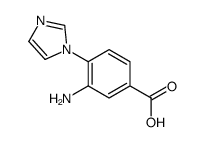 3-AMINO-4-IMIDAZOL-1-YL-BENZOIC ACID结构式