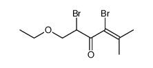 1-ethoxy-2,4-dibromo-5-methyl-hex-4-en-3-one Structure