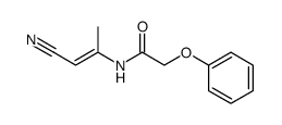 phenoxy-acetic acid-(2-cyano-1-methyl-vinylamide)结构式