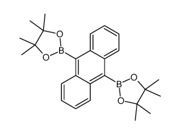 Anthracene-9,10-diboronic acid bis(pinacol) ester Structure