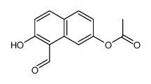 7-acetoxy-1-formyl-2-hydroxynaphthalene结构式