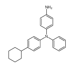 N-(4-cyclohexylphenyl)-N'-phenylbenzene-1,4-diamine structure