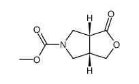 (3aS,6aR)-1-oxo-tetrahydrofuro[3,4-c]pyrrole-5-carboxylic acid methyl ester Structure