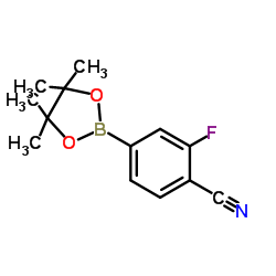 4-Cyano-3-fluorophenylboronic acid pinacol ester Structure