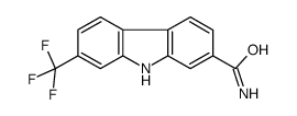 7-(trifluoromethyl)-9H-carbazole-2-carboxamide结构式