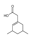 2-(3,5-dimethylcyclohexen-1-yl)acetic acid Structure
