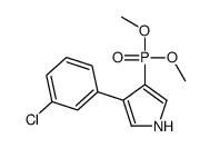 3-(3-chlorophenyl)-4-dimethoxyphosphoryl-1H-pyrrole结构式