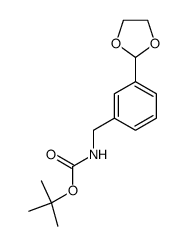 tert-butyl [3-(1,3-dioxolan-2-yl)benzyl]carbamate结构式