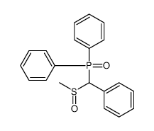 [diphenylphosphoryl(methylsulfinyl)methyl]benzene Structure