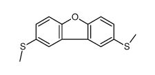 2,8-bis(methylsulfanyl)dibenzofuran结构式