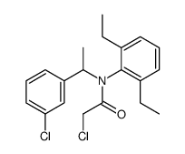 2-chloro-N-[1-(3-chlorophenyl)ethyl]-N-(2,6-diethylphenyl)acetamide结构式