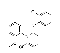 6-chloro-1-(2-methoxyphenyl)-2-(2-methoxyphenylimino)-1,2-dihydropyridine结构式