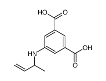 5-(but-3-en-2-ylamino)benzene-1,3-dicarboxylic acid Structure