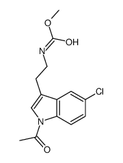 methyl N-[2-(1-acetyl-5-chloroindol-3-yl)ethyl]carbamate Structure