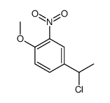 4-(1-chloroethyl)-1-methoxy-2-nitrobenzene结构式