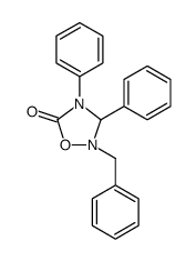 1,2,4-Oxadiazolidin-5-one, 3,4-diphenyl-2-(phenylmethyl) Structure