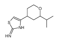 4-(2-propan-2-yloxan-4-yl)-1,3-thiazol-2-amine结构式