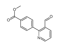 4-(3-甲酰基吡啶-2-基)苯甲酸甲酯结构式