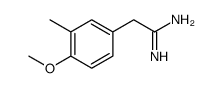 2-(4-METHOXY-3-METHYL-PHENYL)-ACETAMIDINE structure