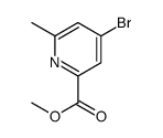 4-溴-6-甲基吡啶甲酸甲酯结构式