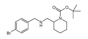 1-Boc-2-[(4-溴苄基氨基)-甲基]-哌啶结构式