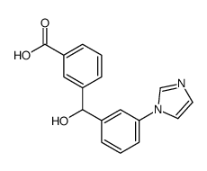 3-[hydroxy-(3-imidazol-1-ylphenyl)methyl]benzoic acid Structure