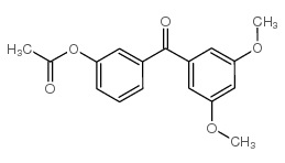 3-ACETOXY-3',5'-DIMETHOXYBENZOPHENONE结构式