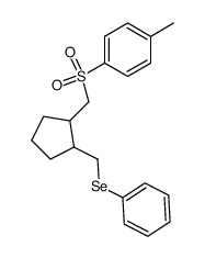 1-((phenylseleno)methyl)-2-((p-tolylsulfonyl)methyl)cyclopentane结构式