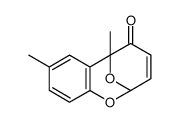 DL-6,8-Dimethyl-2,6-epoxy-2H-1-benzoxocin-5(6H)-one结构式