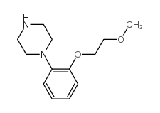 1-[2-(2-甲氧基乙氧基)-苯基]-哌嗪结构式