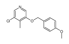 3-chloro-5-((4-methoxybenzyl)oxy)-4-methylpyridine结构式