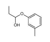 1-(3-methylphenoxy)propan-1-ol结构式